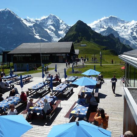 Berghaus Maennlichen Hotel Гринделвалд Екстериор снимка